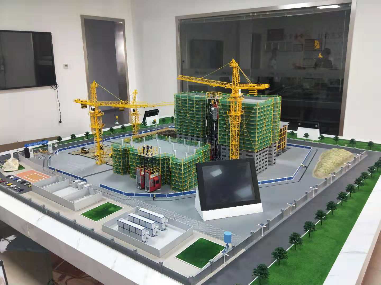 台州建筑施工场景模型